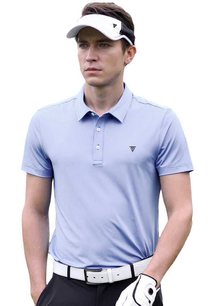 Tigerline Golf Performance Blend Polo T-Shirt BLUE - Tigerline Golf