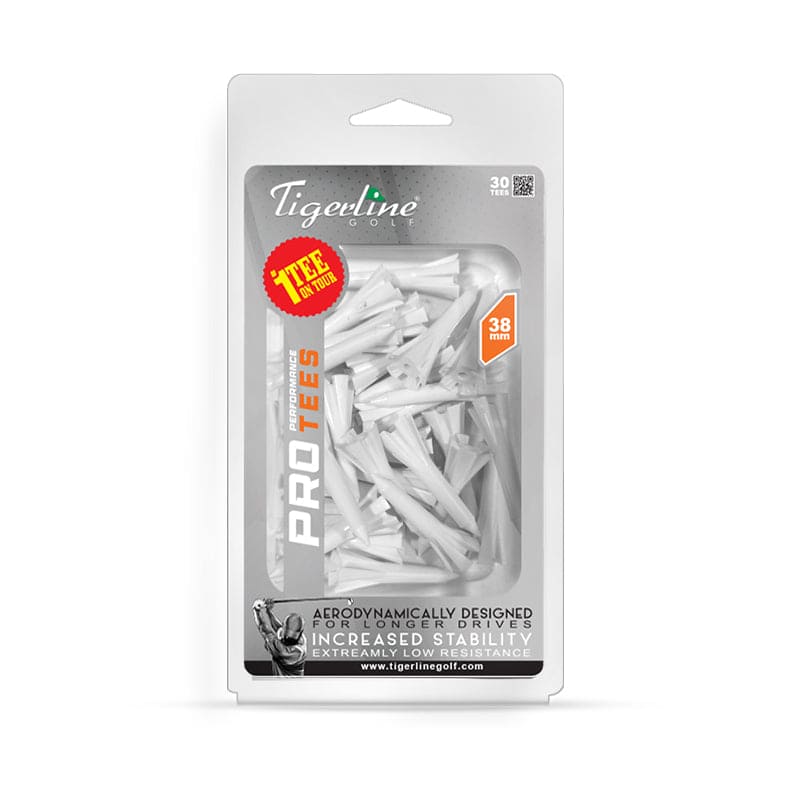 PRO Performance Golf Tees 38mm - Tigerline Golf