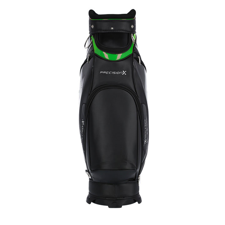 Precision X Carbon Edition Midsize Staff Cart Bag Black-Green - Tigerline Golf