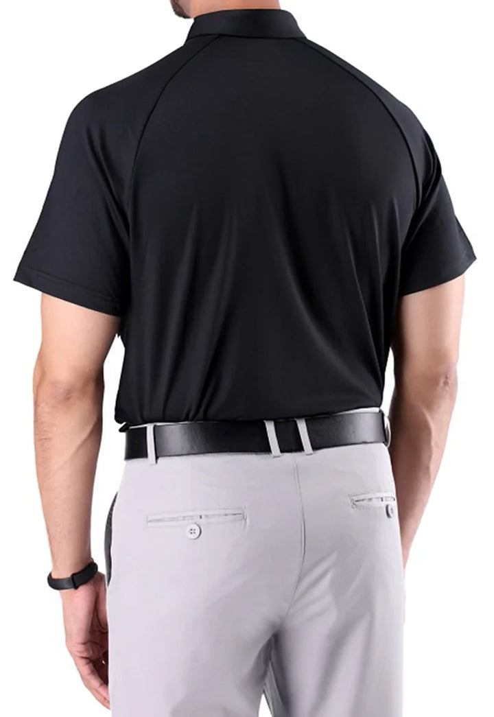 Mens Soft Essential Polo Black - Tigerline Golf