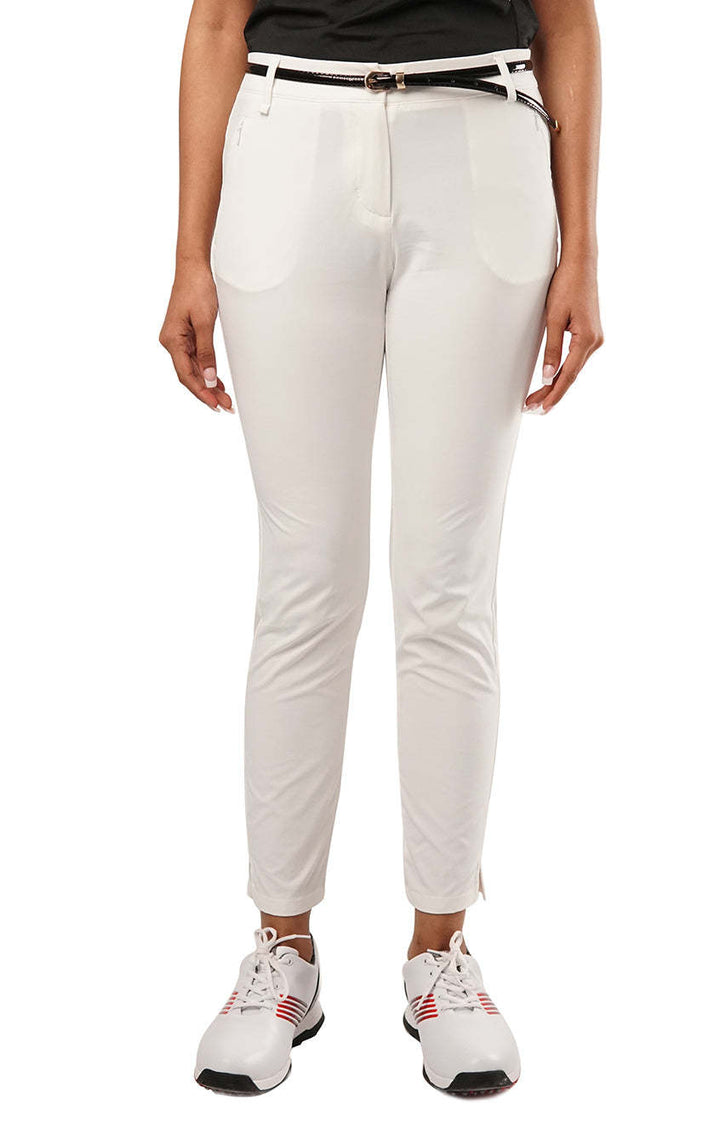 Ladies Active Stretch Ankle Golf Pant WHITE - Tigerline Golf