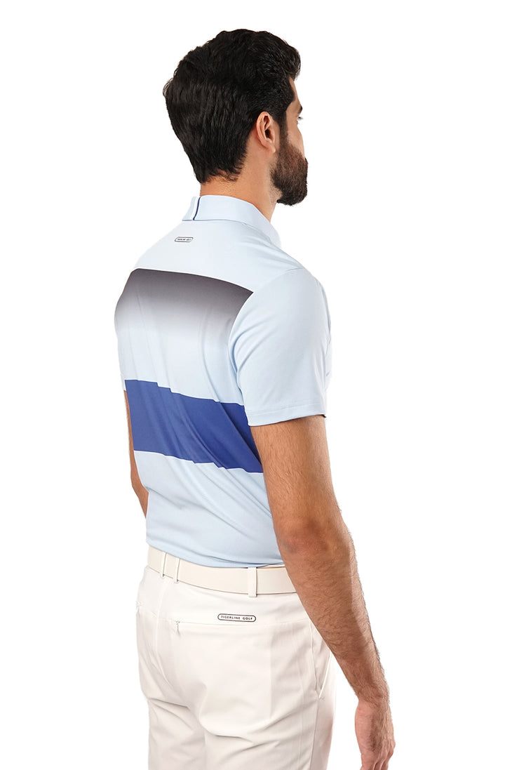 Tigerline Golf Performance Blend Polo T-Shirt BLUE - Tigerline Golf
