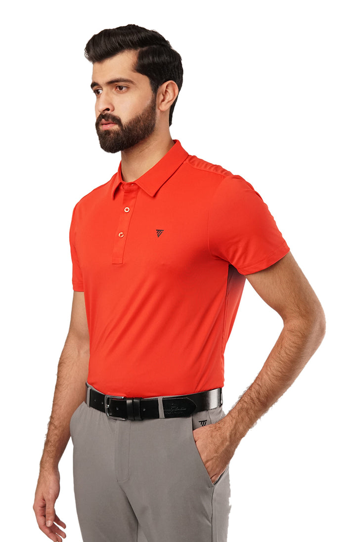 Tigerline Golf Performance Blend Polo T-Shirt RED - Tigerline Golf