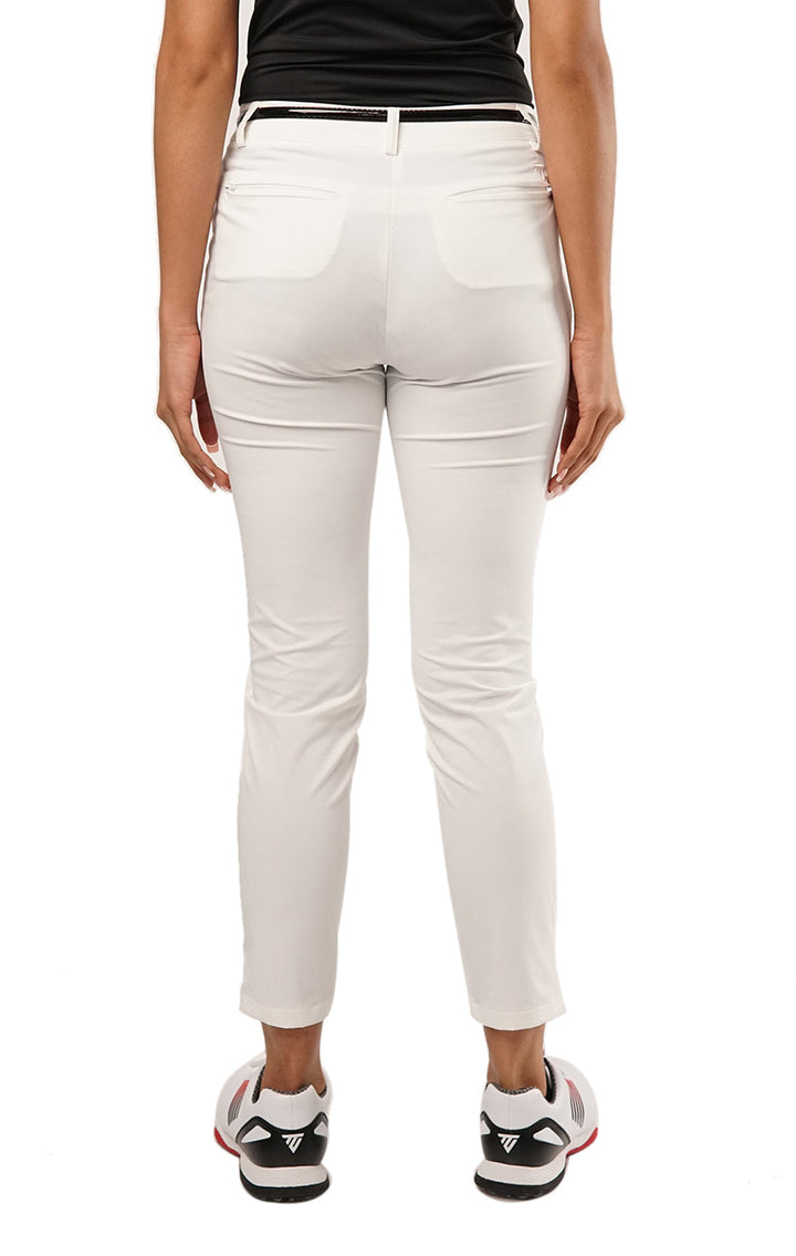 Ladies Active Stretch Ankle Golf Pant WHITE - Tigerline Golf