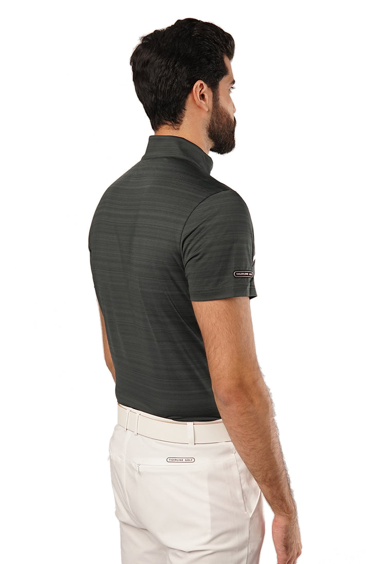 Tigerline Golf Stretch Comfort Polo T-Shirt BLACK - Tigerline Golf