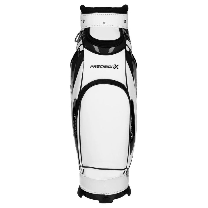 Precision X Carbon Edition Midsize Staff Cart Bag Black-White - Tigerline Golf