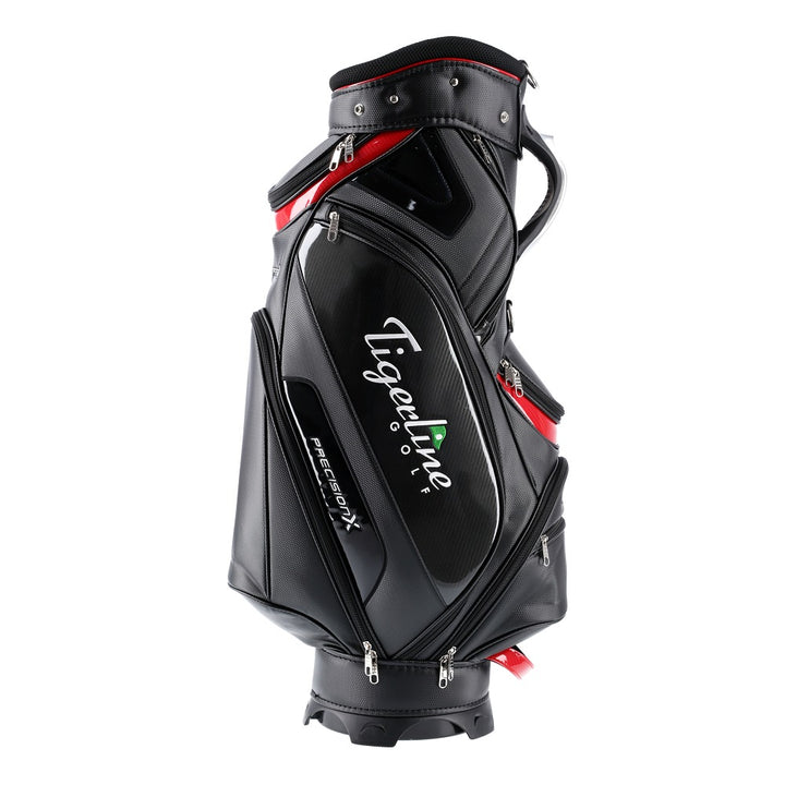 Precision X Carbon Edition Midsize Staff Cart Bag Black - Tigerline Golf