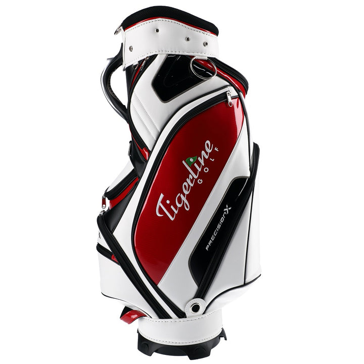 Precision X Carbon Edition Midsize Staff Cart Bag White - Tigerline Golf