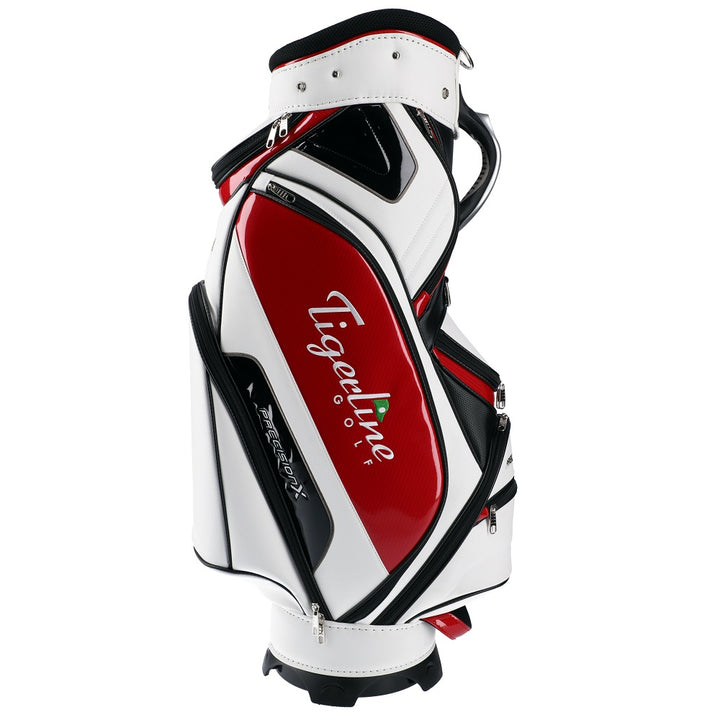 Precision X Carbon Edition Midsize Staff Cart Bag White - Tigerline Golf