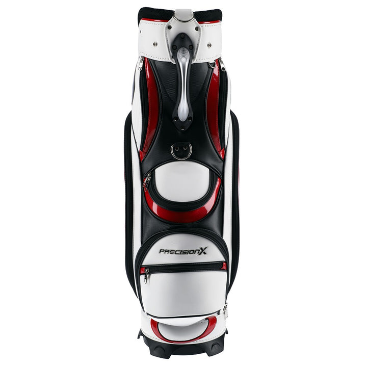 Precision X Carbon Edition Midsize Staff Cart Bag White - Tigerline Golf