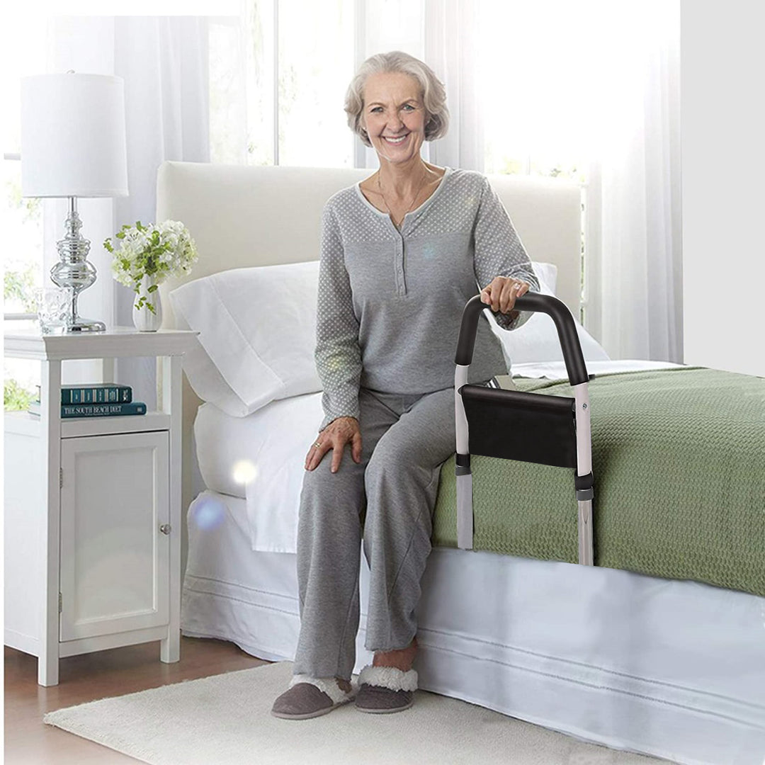 Bed Support Rail with Padded Hand Bar & Adjustable Height - Tigerline Golf