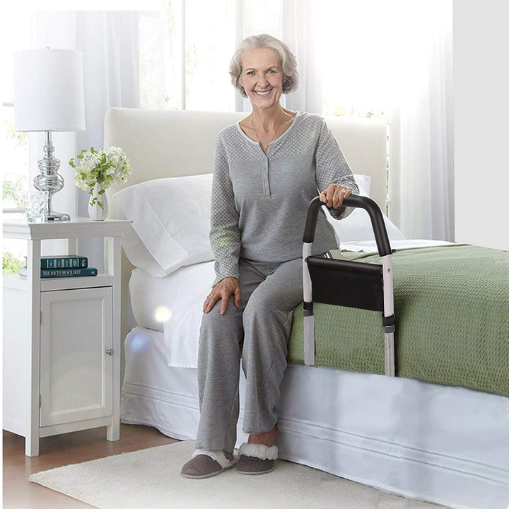 Bed Support Rail with Padded Hand Bar & Adjustable Height - Tigerline Golf