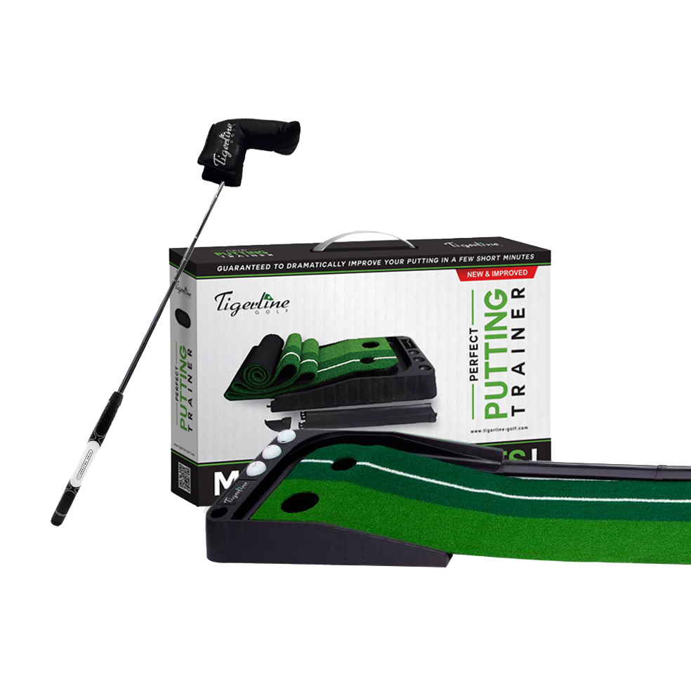 [VALUE PACK] Putting Trainer + Signature Gold Putter + 3 Practice Balls - Tigerline Golf