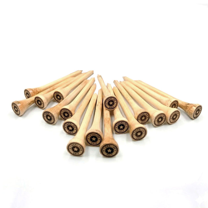 [VALUE PACK] 70mm Bamboo Wood Tees - 350 tees pack - Tigerline Golf