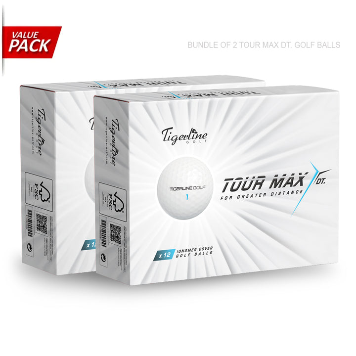 [VALUE PACK] Bundle of 2 Tigerline TOUR MAX DT Golf Ball