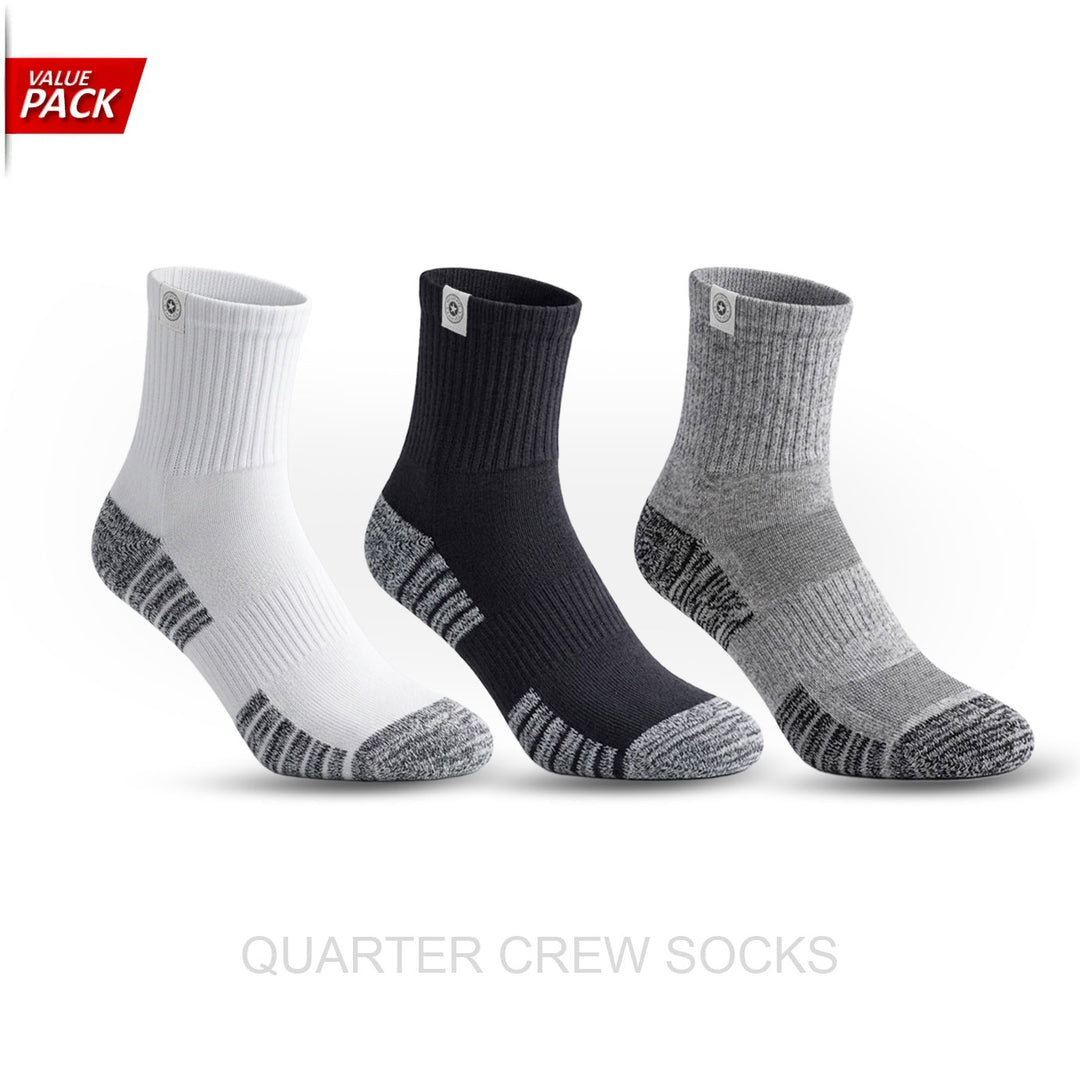 [Value Pack] Quarter Crew Socks - Tigerline Golf