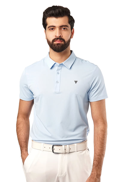 Tigerline Golf Performance Blend Polo T-Shirt BLUE - Tigerline Golf