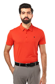 Tigerline Golf Performance Blend Polo T-Shirt RED - Tigerline Golf