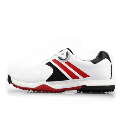Tigerline Golf Fusion V2 Autolacing Spikeless Golf Shoes RED-WHITE - Tigerline Golf