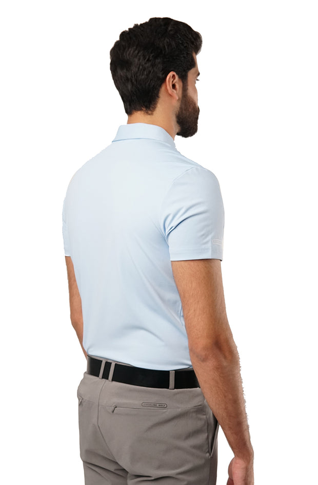Tigerline Golf Victory Stripe Polo T-Shirt BLUE - Tigerline Golf