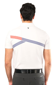 Tigerline Golf Riviera Polo T-Shirt WHITE - Tigerline Golf