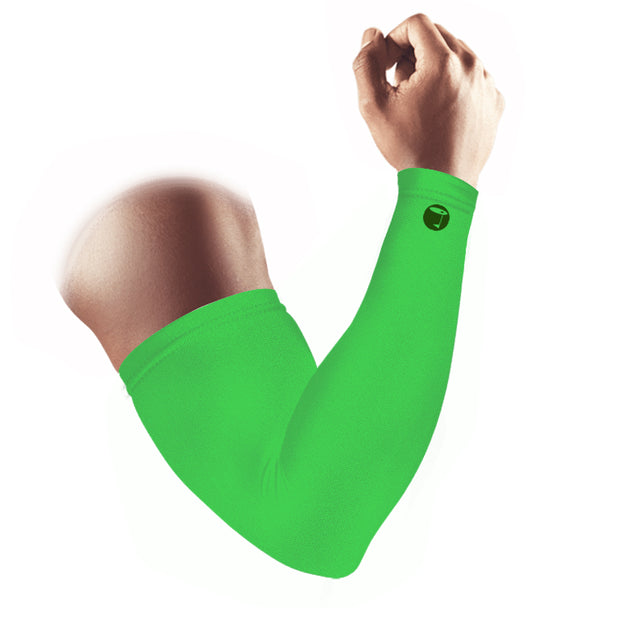 High Compression Arm Sleeves Pair Green - Tigerline Golf