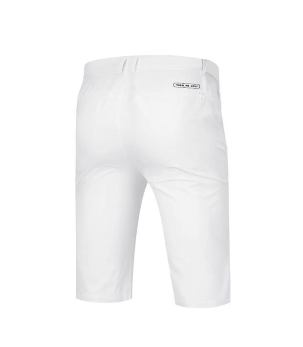 Men's Classic Fit Golf Shorts WHITE - Tigerline Golf