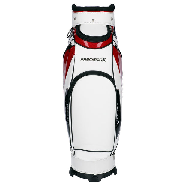 Precision X Carbon Edition Midsize Staff Cart Bag White - Tigerline Golf