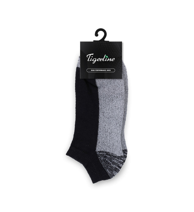 [Value Pack] Tour Athletic Low Cut Ankle Socks Black - Tigerline Golf