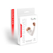 New & Improved High Compression Arm Sleeves Pair White - Tigerline Golf