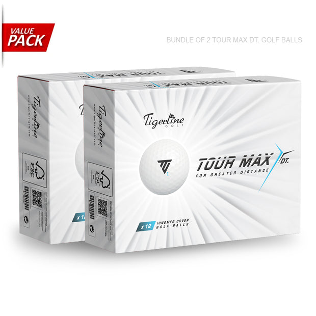 [VALUE PACK] Bundle of 2 Tigerline TOUR MAX DT Golf Ball - Tigerline Golf