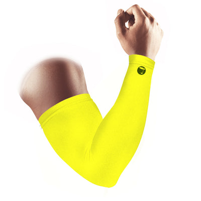 High Compression Arm Sleeves Pair Yellow - Tigerline Golf